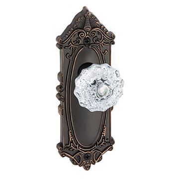 Grandeur Grande Victorian Passage Interior Door Set With Crystal Fontainebleau Knobimage
