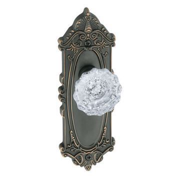 Grandeur Grande Victorian Passage Interior Door Set With Crystal Versailles Knobimage