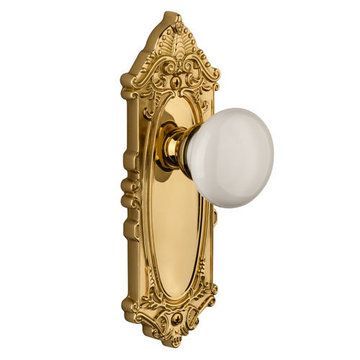 Grandeur Grande Victorian Passage Interior Door Set With Hyde Park Knobimage