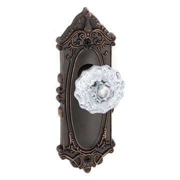 Grandeur Grande Victorian Single Dummy Interior Door Set With Crystal Fontainebleau Knobimage
