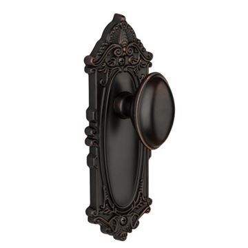 Grandeur Grande Victorian Single Dummy Interior Door Set With Eden Prairie Knobimage