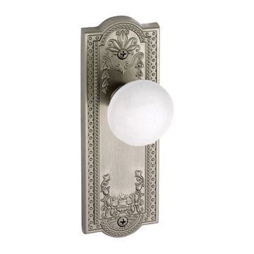 Grandeur Parthenon Double Dummy Interior Door Set With Hyde Park Knobimage