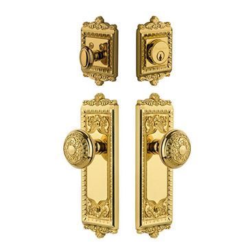 Grandeur Windsor Entry Door Set With Windsor Knob - Keyed Differentlyimage