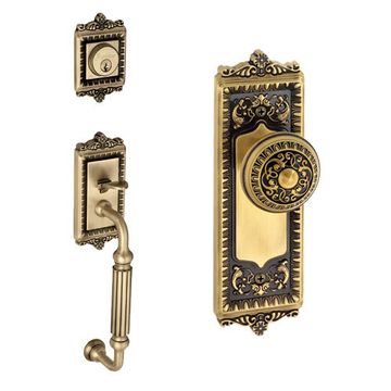 Grandeur Windsor Fluted Grip Thumblatch To Windsor Knob Entry Setimage