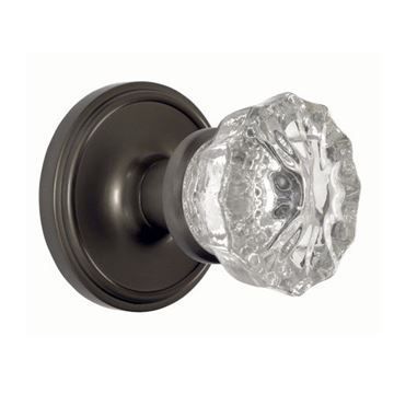 Nostalgic Warehouse Classic Single Dummy Interior Door Set With Crystal Knobimage