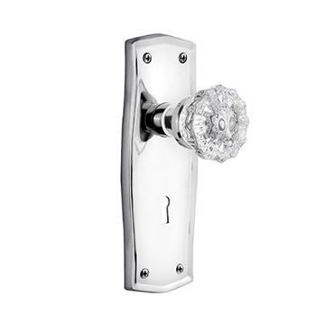 Nostalgic Warehouse Prairie Double Dummy Interior Door Set With Crystal Knobimage