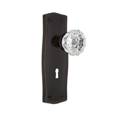 Nostalgic Warehouse Prairie Mortise Interior Door Set With Crystal Knobimage