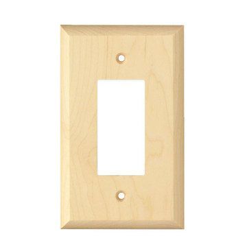 Designs Of Distinction Levington Single Rocker Wood Switchplateimage