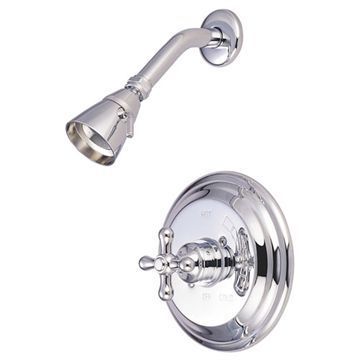 Kingston Brass Vintage Single Handle Shower Only Faucet - Metal Crossimage