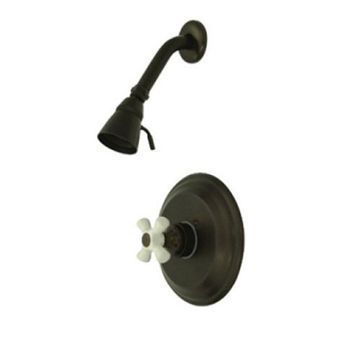 Kingston Brass Vintage Single Handle Shower Only Faucet - Porcelain Crossimage