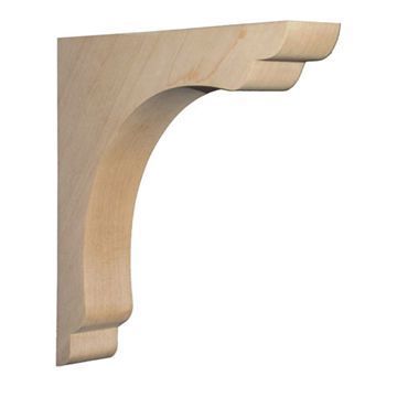 Legacy Signature 10 Inch Scalloped Overhang Bar Bracket Corbel - Narrowimage