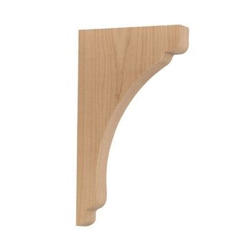 Legacy Signature 14 5/32 Inch Scalloped Bar Bracket Corbel - Narrowimage