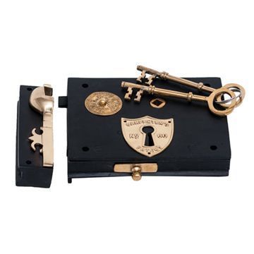 Restorers Small Carpenters Lock With Keyhole - No Knobsimage