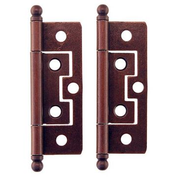 Restorers Classic 2 1/2 Inch Mission Non Mortise Ball Tip Hinge - Pairimage