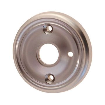 Restorers Classic 2 3/4 Inch Privacy Ringed Door Knob Rosette - Front Mountimage