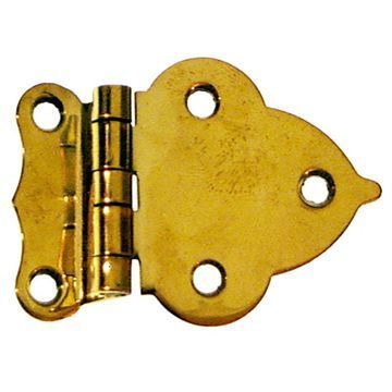 Restorers Classic Brass Hoosier Hinge with 3/8” Offsetimage