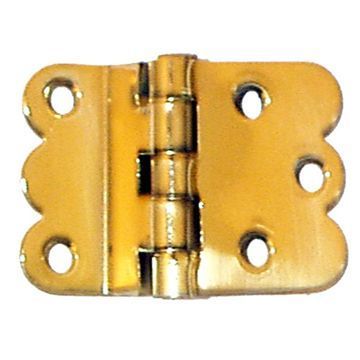 Restorers Classic 3/8 Inch Offset Scalloped Hoosier Hingeimage