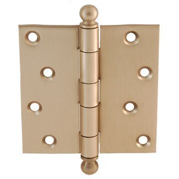 Restorers Classic 4 Inch Ball Tip Removable Pin Hinges - Pairimage