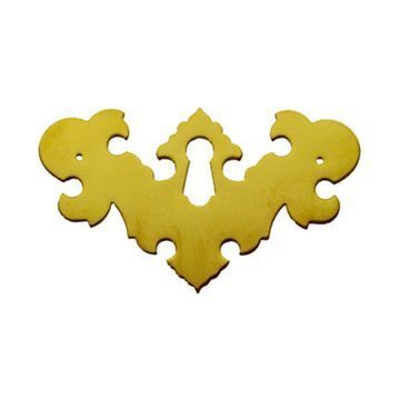 Restorers Classic Chippendale 3 1/2 Inch Keyhole Escutcheonimage