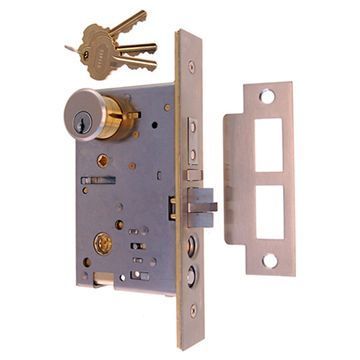 Restorers Classic Knob To Handle Entry Mortise Door Lock - 2 1/2 Inch Backsetimage
