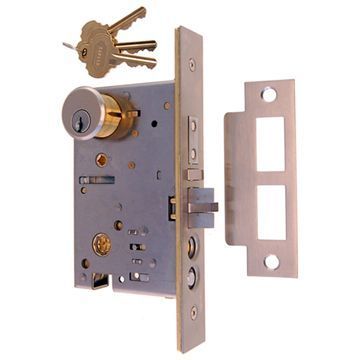 Restorers Classic Knob To Knob Entry Mortise Door Lock - 2 1/2 Inch Backsetimage
