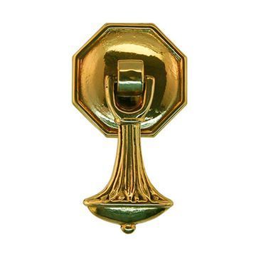 Restorers Classic Octagon Backplate With Teardrop Pendant Drop Pullimage