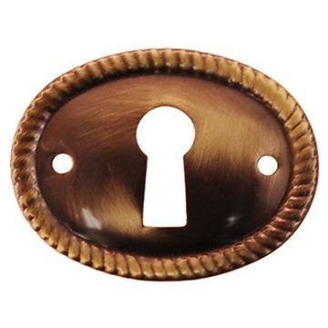 Restorers Classic Oval Rope Keyhole Escutcheonimage