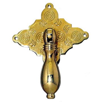 Restorers Classic Pendant Pull With Diamond Backplateimage