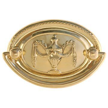 Restorers Classic Period Oval Bail Pull With Urn Motifimage