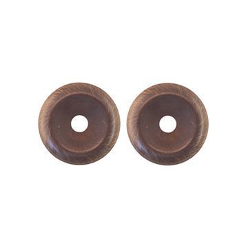 Restorers Classic Round Stamped Brass Finishing Backplateimage