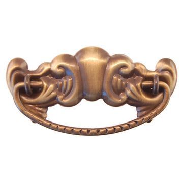 Restorers Classic Stamped Brass 3 Inch Victorian Bail Pullimage