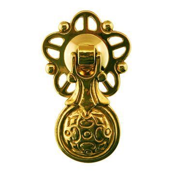 Restorers Classic Star Backplate With Ornate Pendant Drop Pullimage