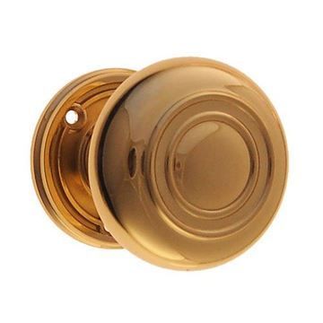 Restorers Classic Passage Embossed 2 1/4 Inch Forged Door Set With Rings Hollow Brass Knobsimage