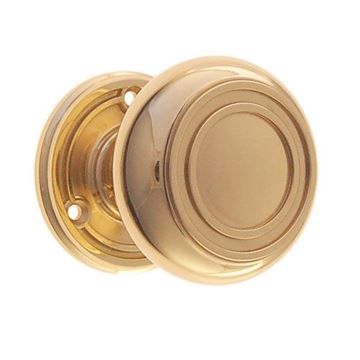 Restorers Classic Passage Embossed 2 1/4 Inch Forged Door Set With Rings Solid Core Knobsimage