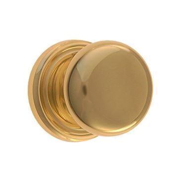 Restorers Classic Passage Ringed 2 3/4 Inch Forged Door Set With Plain Hollow Brass Knobsimage