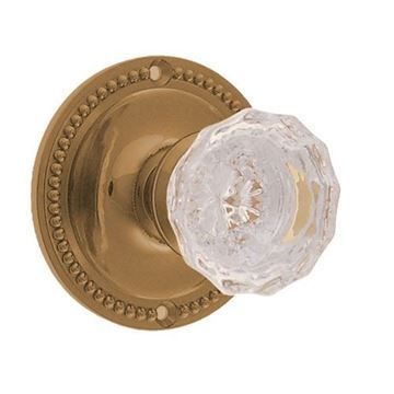 Restorers Classic Passage Rope 3 1/4 Inch Forged Door Set With Fluted Glass Knobsimage