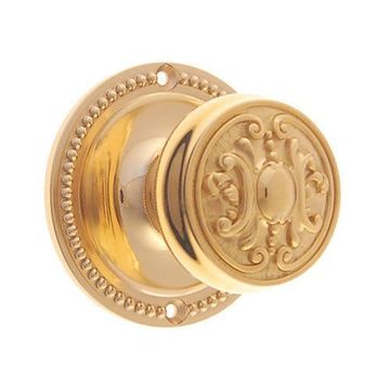 Restorers Classic Passage Rope 3 1/4 Inch Forged Door Set With Ornate Solid Core Knobsimage