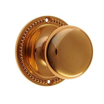 Restorers Classic Passage Rope 3 1/4 Inch Forged Door Set With Plain Hollow Brass Knobsimage