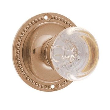 Restorers Classic Passage Rope 3 1/4 Inch Forged Door Set With Round Glass Knobsimage