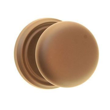 Restorers Classic Privacy Ringed 2 3/4 Inch Forged Door Set With Plain Hollow Brass Knobsimage