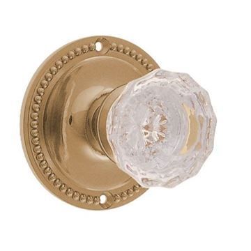 Restorers Classic Privacy Rope 3 1/4 Inch Forged Door Set With Fluted Glass Knobsimage