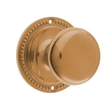 Restorers Classic Privacy Rope 3 1/4 Inch Forged Door Set With Plain Hollow Brass Knobsimage