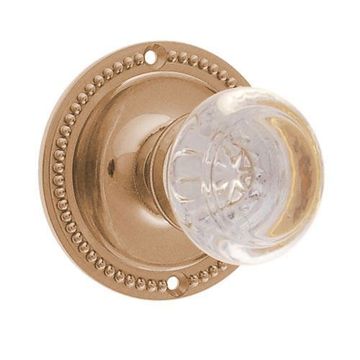 Restorers Classic Privacy Rope 3 1/4 Inch Forged Door Set With Round Glass Knobsimage