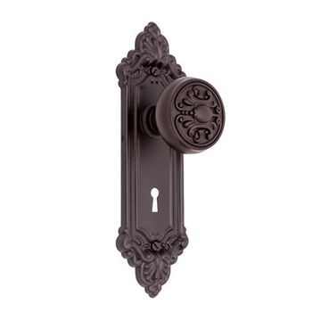 Restorers Classic Victorian Interior Mortise Lock Set With Ornate Knobsimage