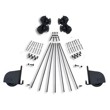 Quiet Glide Contemporary Rolling Library Ladder Hardware Kit - Rollerimage