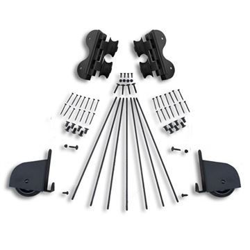 Quiet Glide Contemporary Swivel Rolling Library Ladder Hardware Kitimage