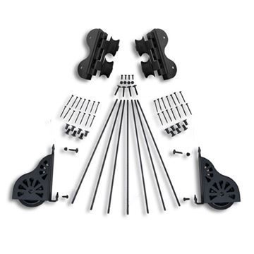 Quiet Glide Swivel Rolling Library Ladder Hardware Kitimage