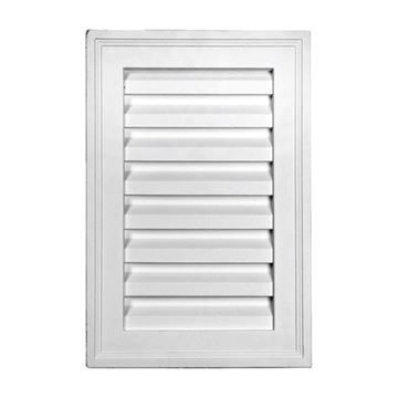 Restorers Architectural 12 Inch Vertical Rectangle Urethane Decorative Gable Ventimage