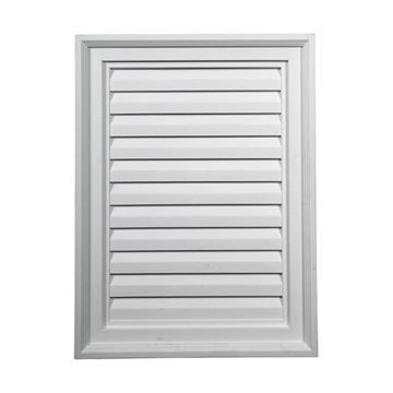 Restorers Architectural 18 Inch Vertical Rectangle Urethane Functional Gable Ventimage