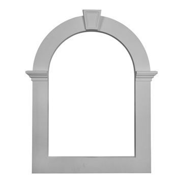 Restorers Architectural Art Deco Cathedral Top Urethane Gable Vent Trimimage